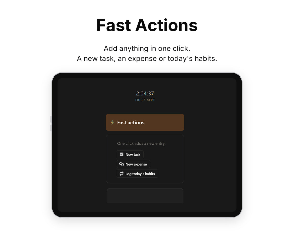 Fast Actions in Framewise Life on a tablet: A new task, an expense or today's habits